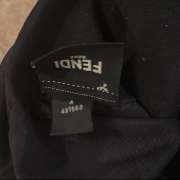 Fendi ZUCCA LARGE Hobo in Tobacco Tan and Black Logo Tote. - Picture 10 of 12